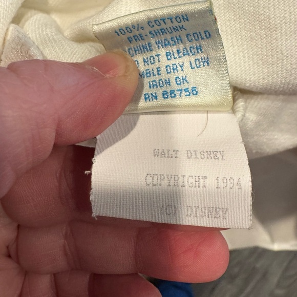 Vintage Guetta Brothers Embroidered Mickey Mouse Baseball Shirt Size L Disney - Picture 8 of 9